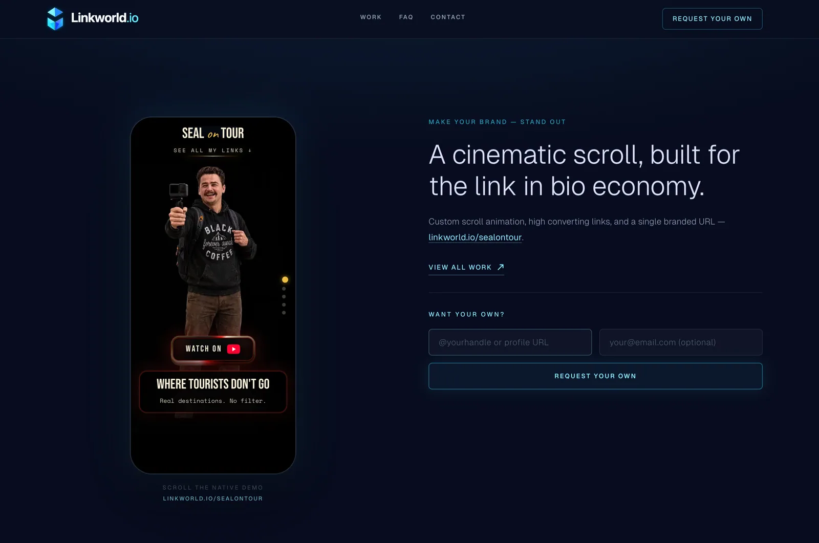 Linkworld brand hero screenshot