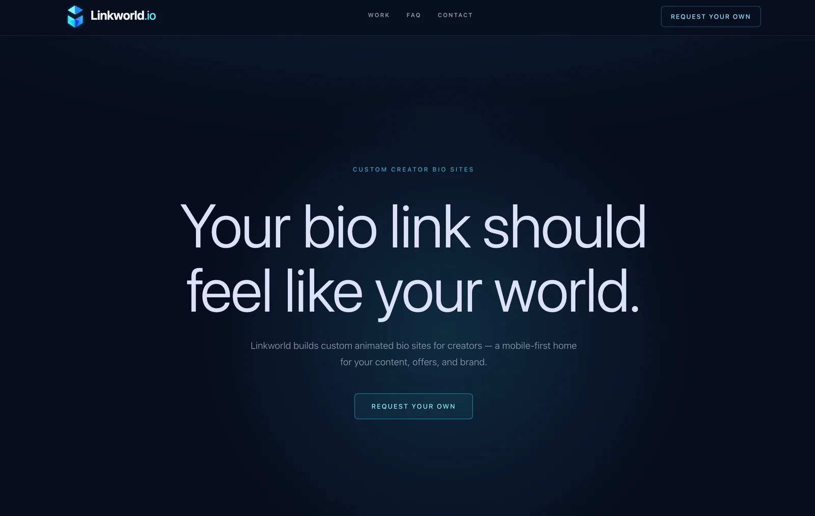 Linkworld work page screenshot