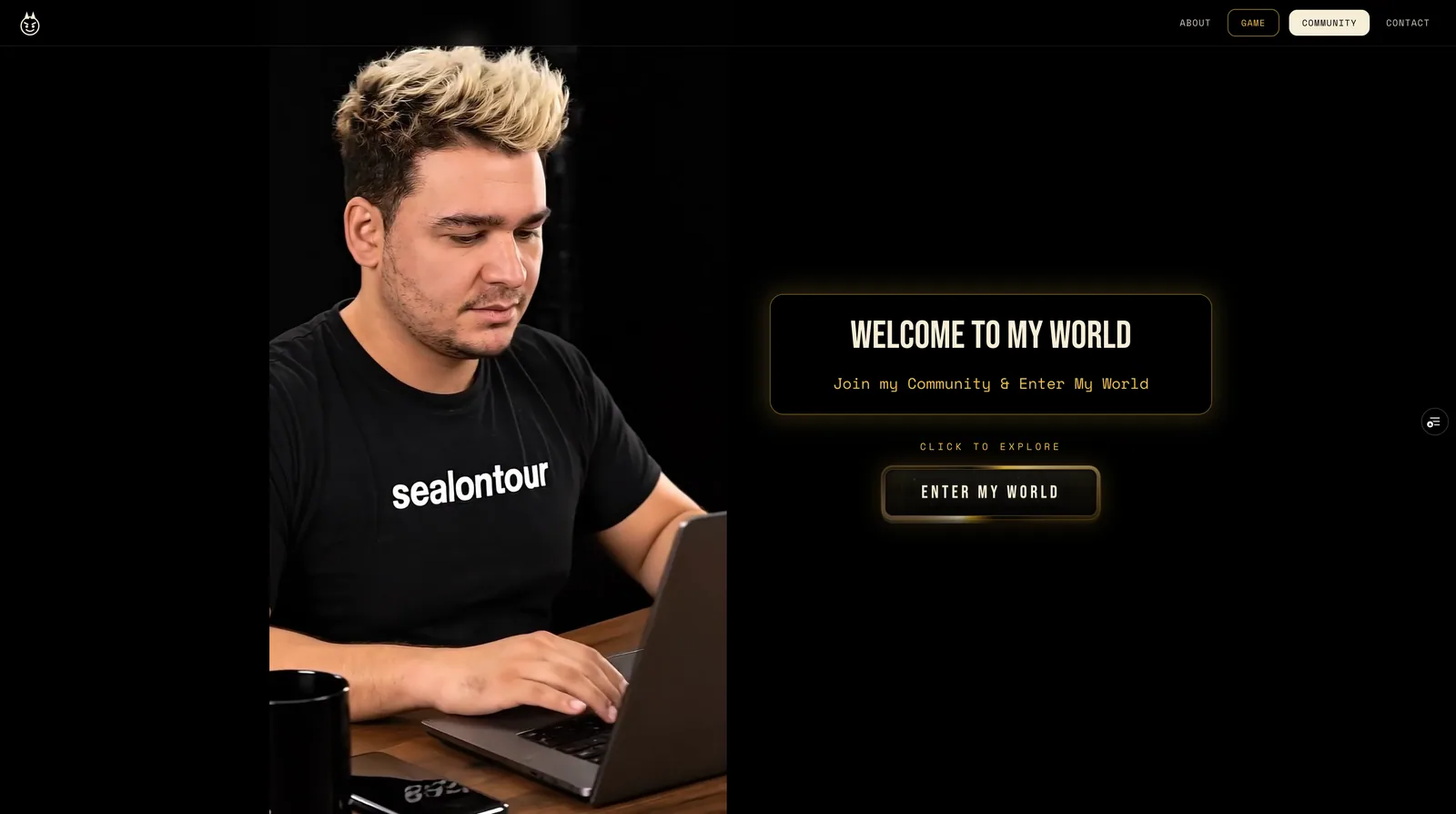 SealOnTour welcome homepage screenshot